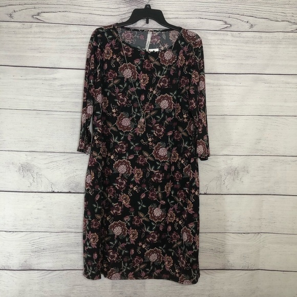 NWT NY Collection Floral Mini Dress Sz 1X - Picture 4 of 8
